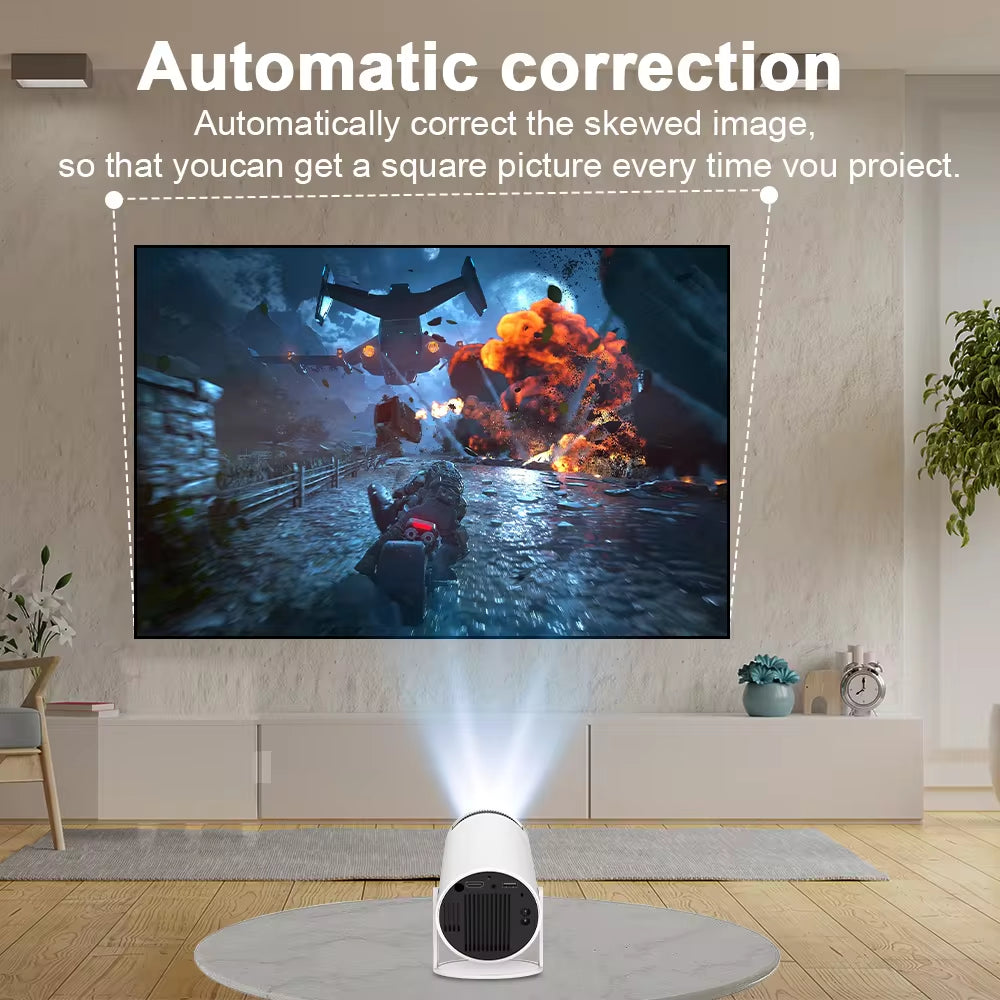 4K Wifi6 Projector Android 11 260 ANSI Dual WIFI Allwinner H713 BT5.0 1280*720P Home Cinema Outdoor Portable HY300 Pro