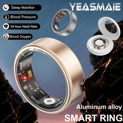 2024 for XIAOMI SAMSUNG Smart Ring Men Women Heart Rate Blood Oxygen Monitor IP68 & 5ATM Waterproof Smartring Multi-Sport Mode