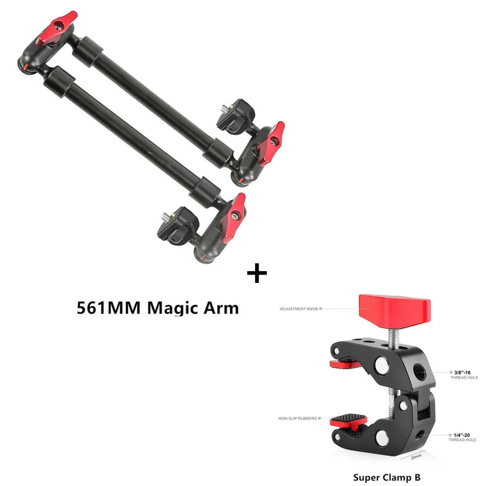 New 32Inch Magic Arm Phone Stand for Mobile Phone Camera Flexible Articulated Arm Bracket Wall Mount Desk Clamp Tablet Webcam