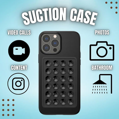 Suction Cup Phone Case Mount Silicone Adhesive Accessory Hands-Free Holder