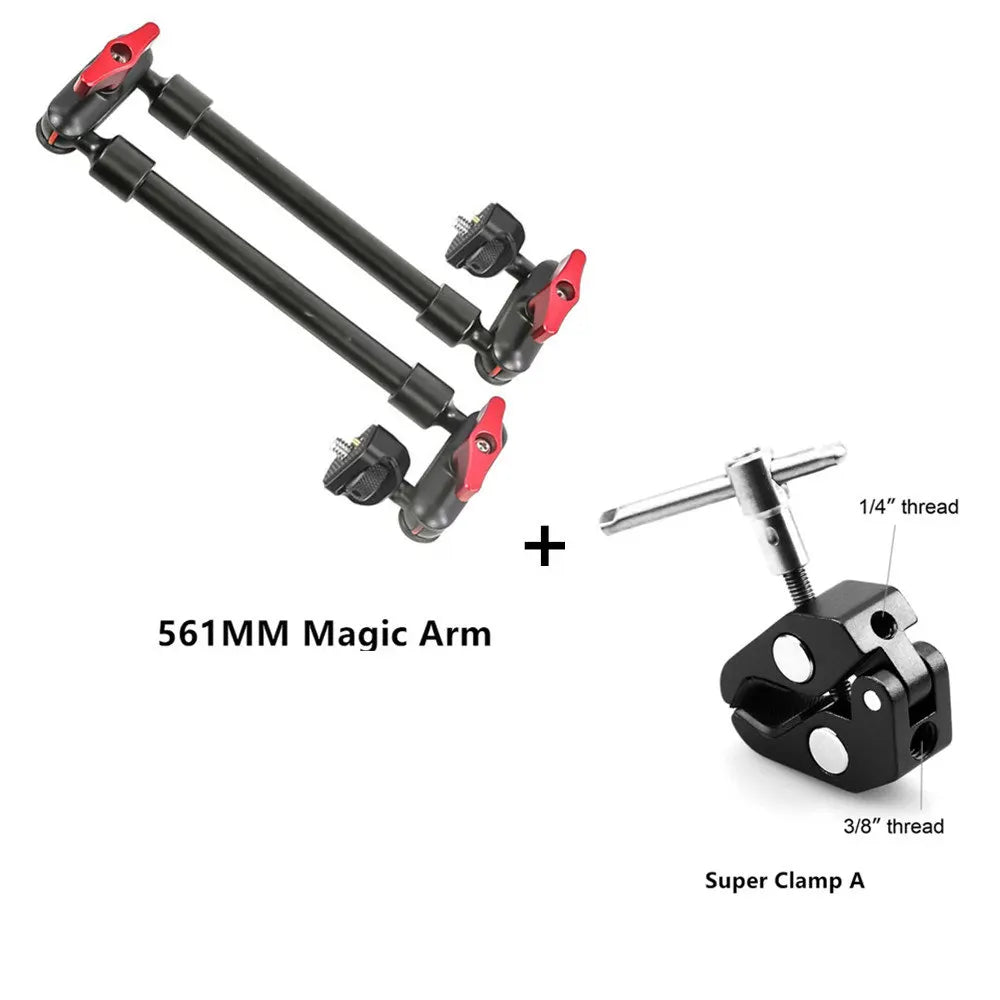 New 32Inch Magic Arm Phone Stand for Mobile Phone Camera Flexible Articulated Arm Bracket Wall Mount Desk Clamp Tablet Webcam