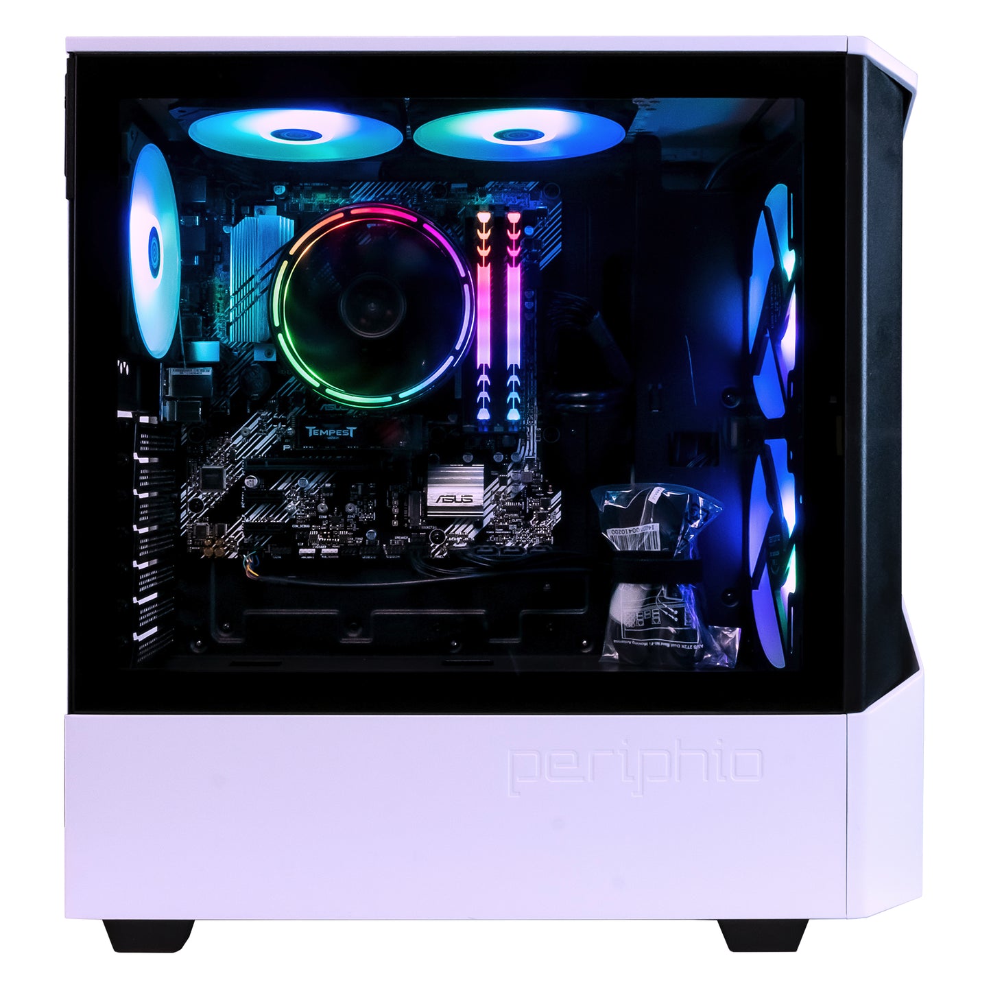 Dark Castle Prebuilt Gaming PC | AMD Ryzen 5 5600G CPU (4.4Ghz Turbo) | Radeon Vega 7 Igpu (4GB) | 1TB M.2 Nvme SSD Storage | 16GB DDR4 RAM | Windows 11 Computer | 5G-Wifi + BT