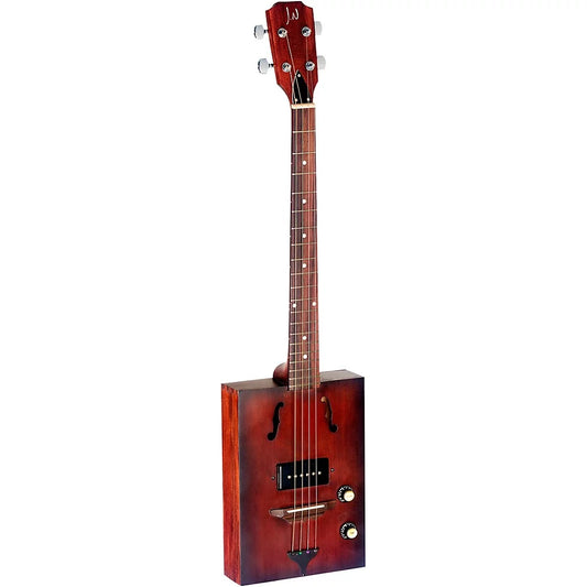 J.N. CASK Series Acoustic-Electric Cigar Box Guitar with Spruce Top 2-Color Sunburst