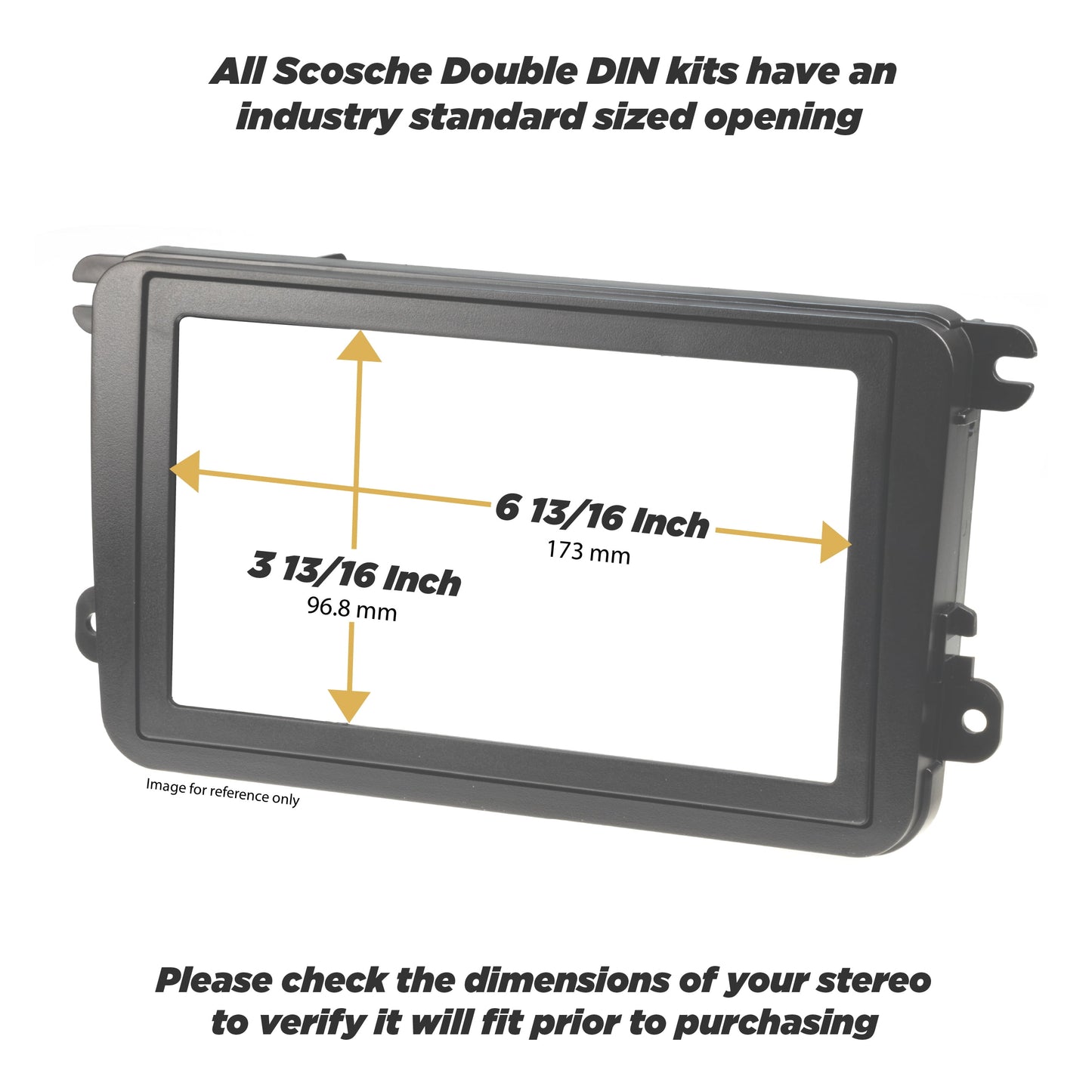 HA1710B - 2001 - 2005 Honda Civic Double DIN Mounting Dash Kit for Car Radio / Stereo Installation