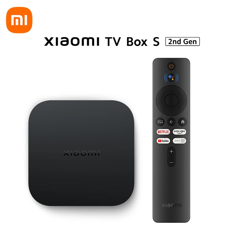 Global Version  Mi TV Box S 2Nd Gen 4K Ultra HD BT5.2 2GB 8GB Google TV Google Assistant Smart TV Box